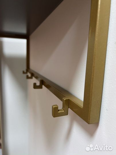 Полка и обувница в прихожую (латунь)