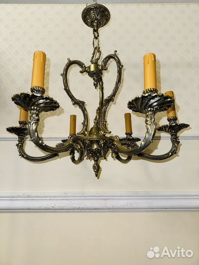 Люстра старинная 6 ламп Франция