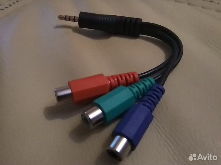 3 RCA 3,5mm адаптер аудио/видео