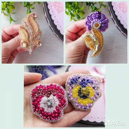 Брошь из бисера