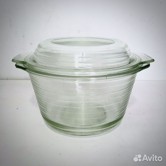 Кастрюля с крышкой из термостойкого стекла 2л