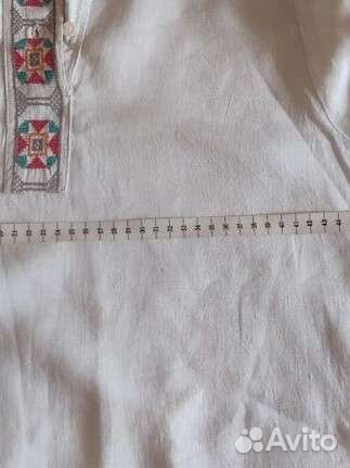 Рубашка старинная из домотканой ткани