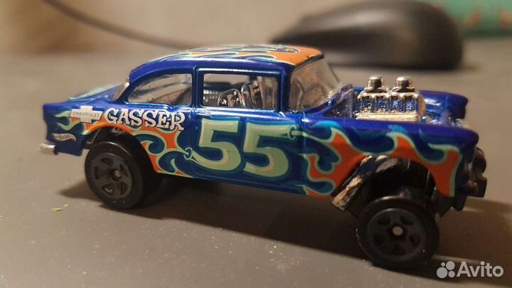 Hot Wheels Flames 55 Chevy Bel Air Gasser