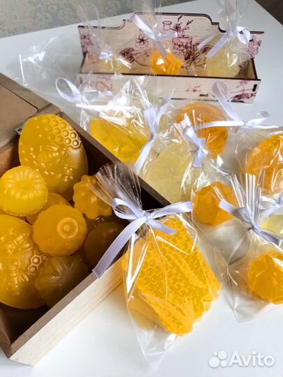 Медовое мыло, свечи из вощины