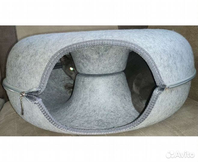 Домик лежанка тоннель для кошки