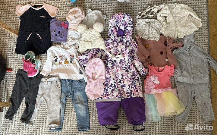 Одежда на девочку пакетом вещи 80-86