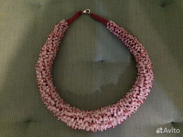 Колье из бисера
