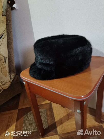 Норковая шапка мужская новая