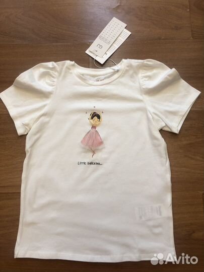 Футболка для девочки 7-8 лет 128 см