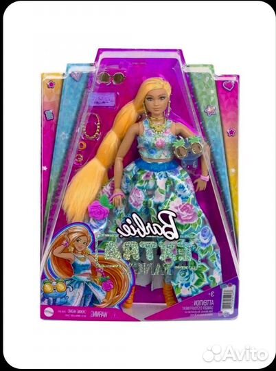 Barbie Extra в синем платье, HHN14