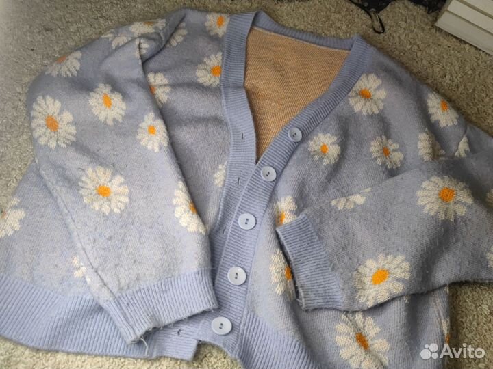 Кардиган на пуговицах размер 42 46