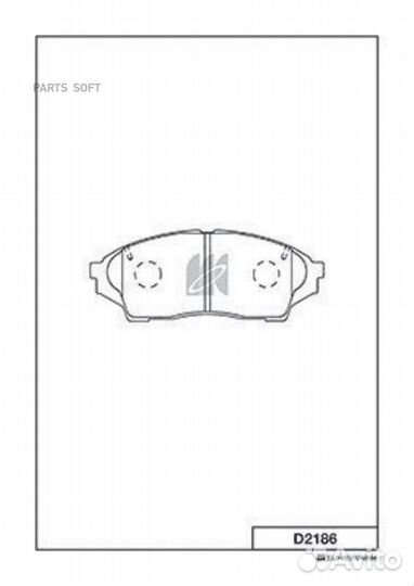 Kashiyama D2186 Колодки торм.пер