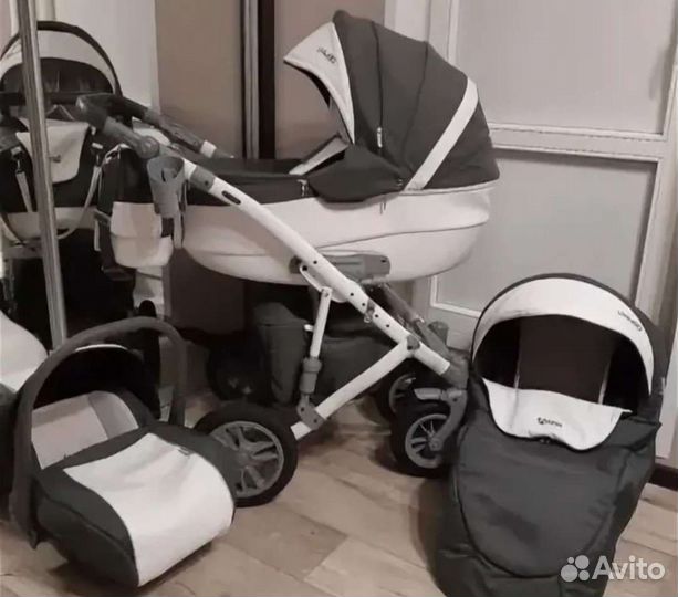 Коляска 3 в 1 Verdi Эко кожа отличное состояние