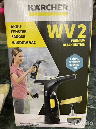 Стеклоочиститель karcher wv 2 premium black