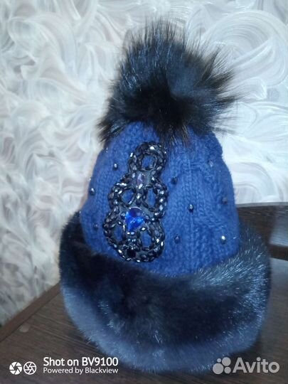 Шапка норковая женская