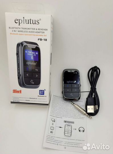 AUX bluetooth адаптер для магнитолы, телевизора