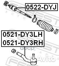 Тяга рулевая перед прав/лев 0522DYJ Febest