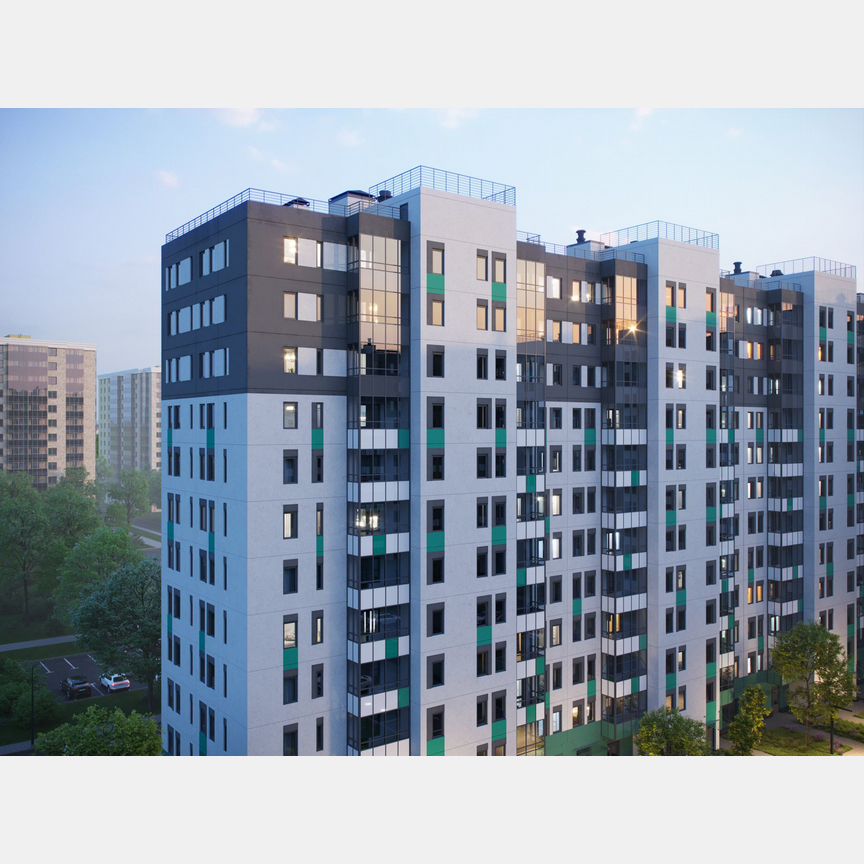 2-к. квартира, 61 м², 3/12 эт.