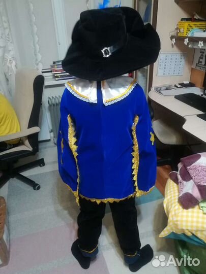 Костюм мушкетера, до 11 лет, до 140 см, аренда 500