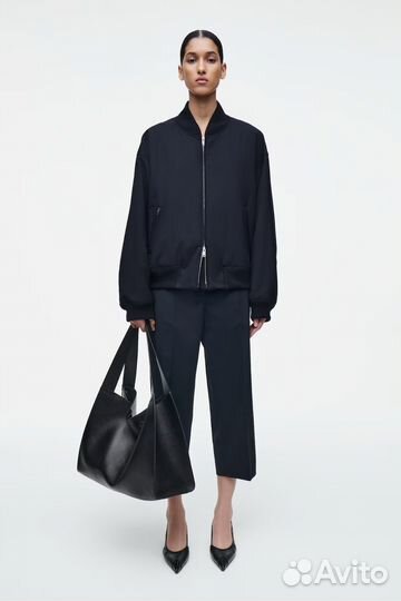 Сумка Cos натуральная кожа с кошельком