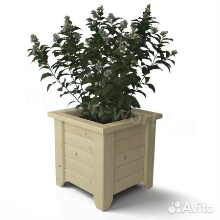 Кашпо для цветов (вазон)из дерева