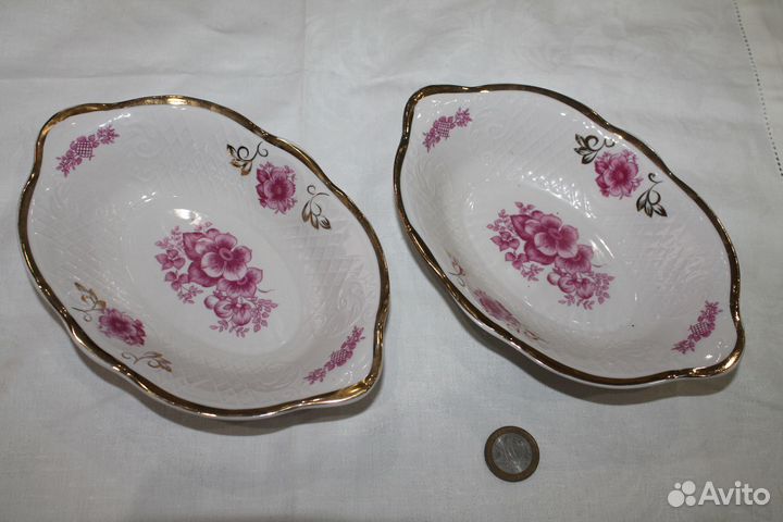 Фарфоровые салатники Коростень Винтаж СССР