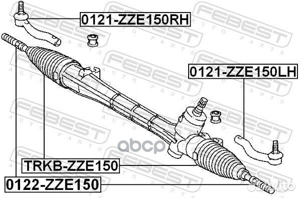 Тяга рулевая (toyota corolla ADE150/NDE150/NRE1