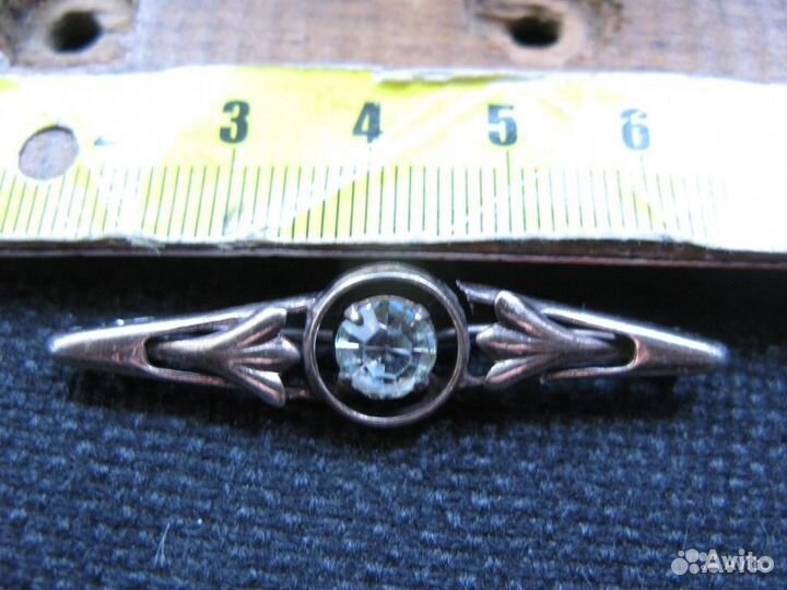 Брошь Серебро 875 голова СССР