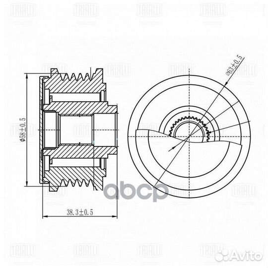 Ролик привод. ремня для а/м Toyota Corolla (00)