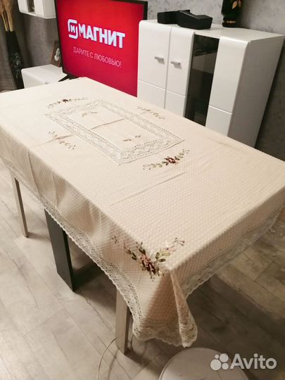 Скатерть лен новая