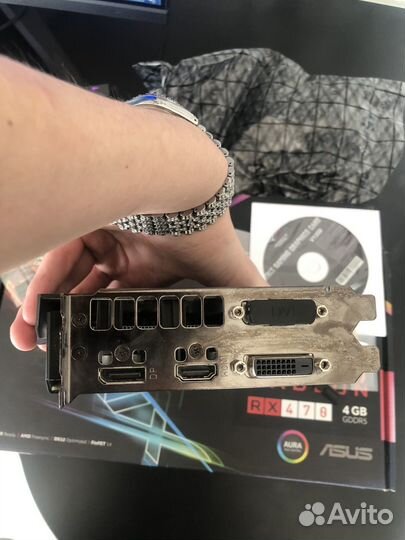Видеокарта asus rog strix rx 470 4gb