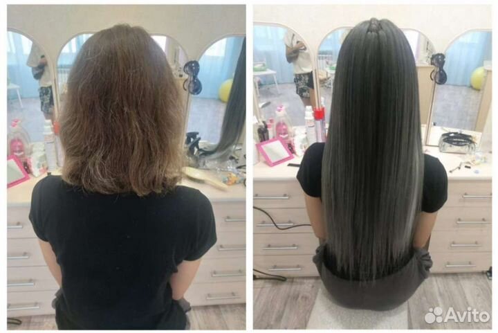 Наращивание волос на биоленты(скрытое наращивание)