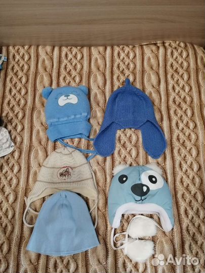 Шапочки для малышей до 1 года