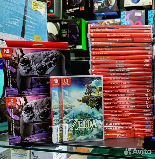 Nintendo switch Oled + чип + 256gb