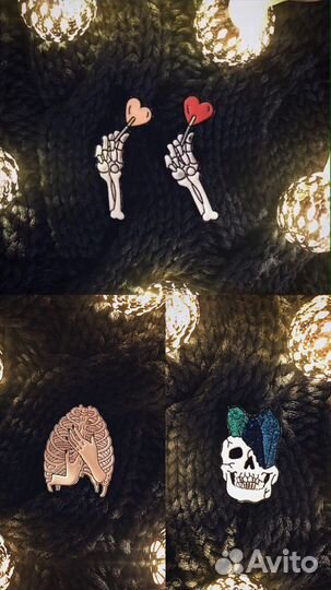 Пакет металлических пинов, значков