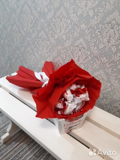 Рафаэло, букет из шоколадных цветов