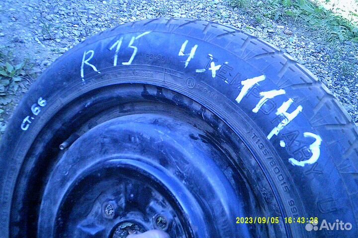 R15 Dunlop SP RV-Major TG 3 135/80, PCD 4x114.3 DIA 66