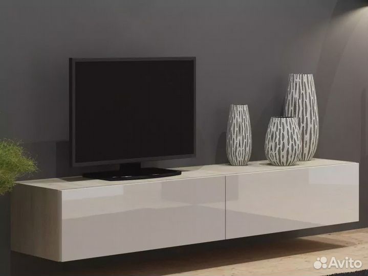 Тумба тв Модерн Виго мдф глянец подвесная дизайн 2
