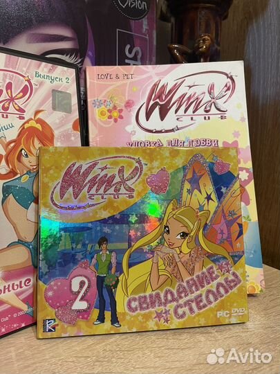 Winx лот Диски и книга Винкс