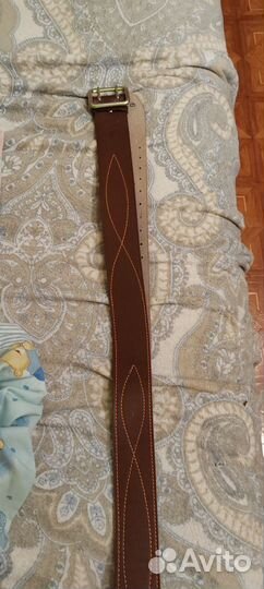 Ремень армейский кожаный