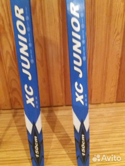 Беговые лыжи комплект, ботинки 32 размер