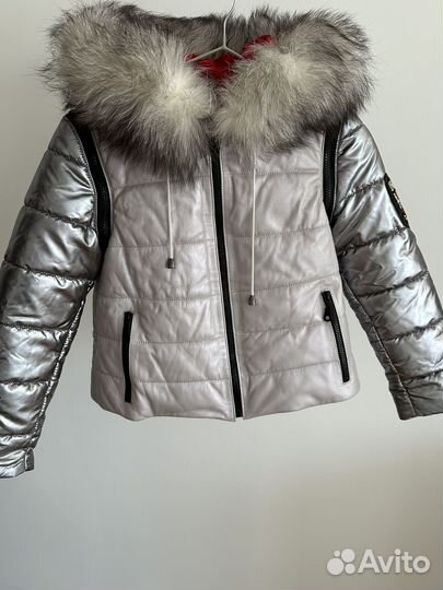 Пуховик зимний для девочки 122 -128