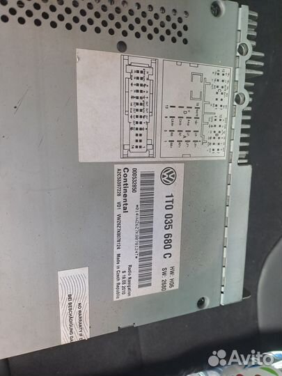 Магнитола RNS 510+ блок Нокиа