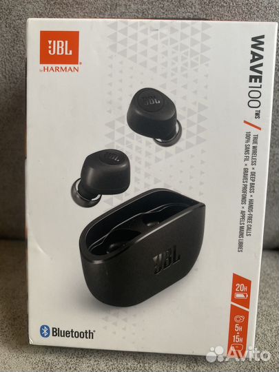 JBL wave 100 блютуз наушники