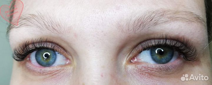 Наращивание, ламинирование ресниц, бровей