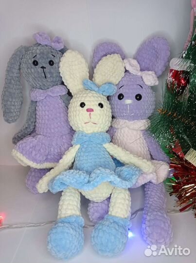 Мягкая игрушка заяц ручная работа