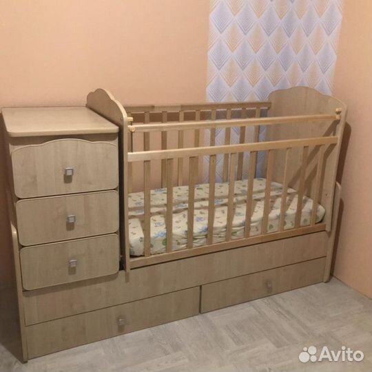 Кроватка детская трансформер Фея 2100