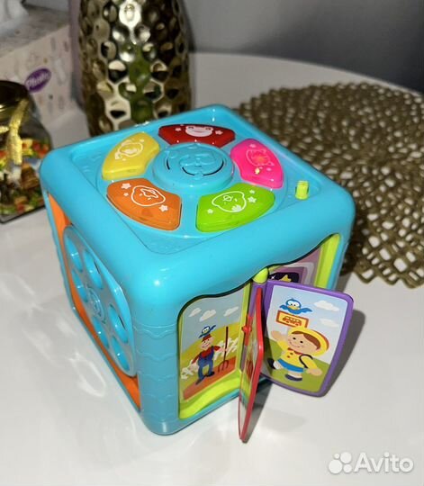 Развивающий кубик baby go со светом и музыкой