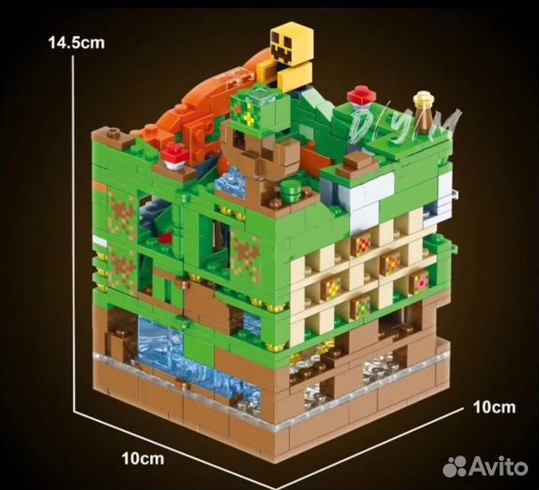 Конструктор Майнкрафт Зеленая крепость