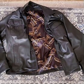 Кожаная куртка мужская 48 50 бу